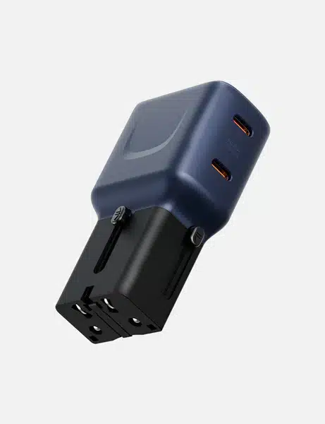 ENERGEA TRAVELGO ADAPTER 45 2C ULTRA PORTABLE PD45W TRAVEL ADAPTER | BLUE BLACK